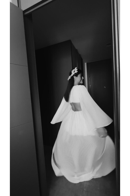 Pilise Asimetrik Kesim Elbise