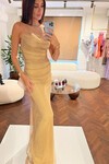Gold Taşlı elbise
